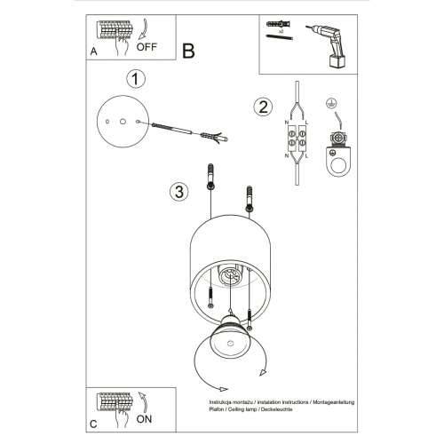 Stropna lampa ORBIS 1 antracit Cijena