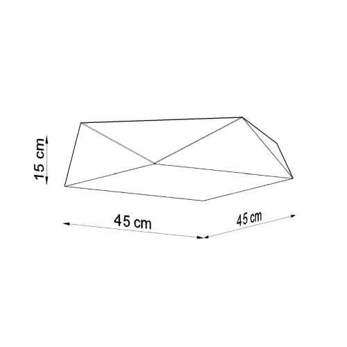 Stropna lampa HEXA 45 crna Cijena