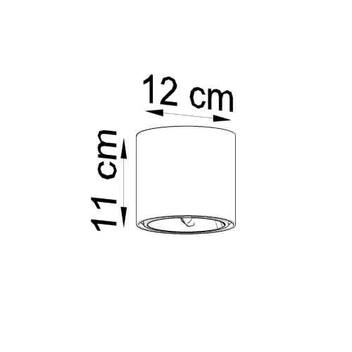 Stropna lampa TIUBE crna Cijena