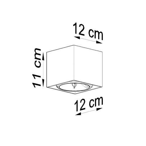 Stropna lampa BLAKE crna Cijena