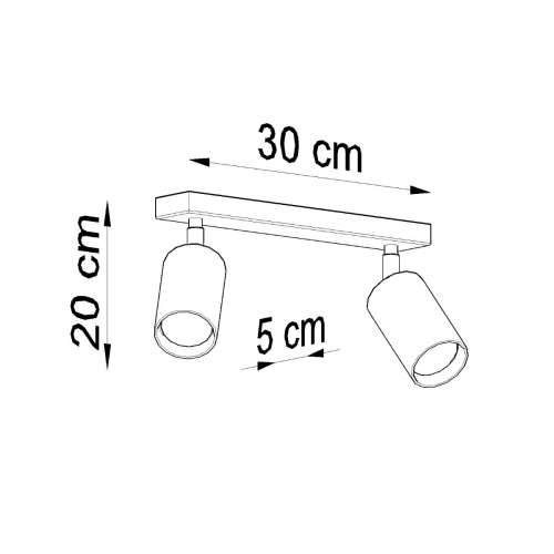 Stropna lampa BERG 2 prirodno drvo Cijena