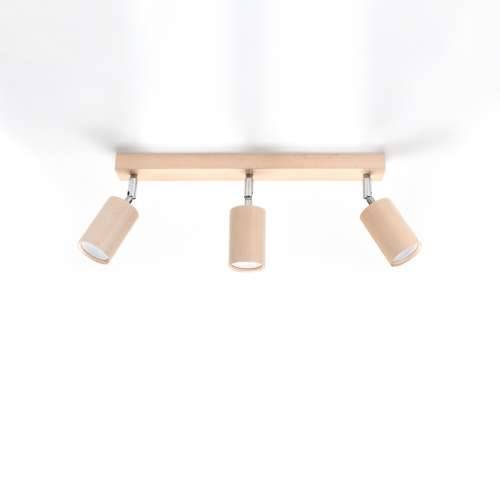 Stropna lampa BERG 3 prirodno drvo Cijena