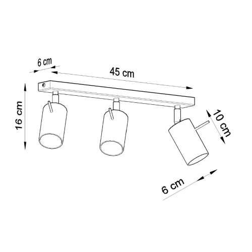 Stropna lampa RING 3 krom Cijena