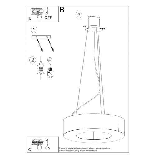 Luster SATURNO SLIM 70 crni Cijena
