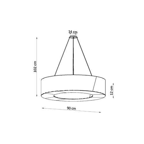 Luster SATURNO SLIM 90 bijeli Cijena