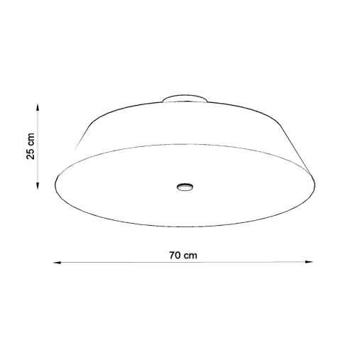 Stropna lampa VEGA 70 crna Cijena