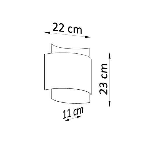Zidna lampa IMPACT crna Cijena
