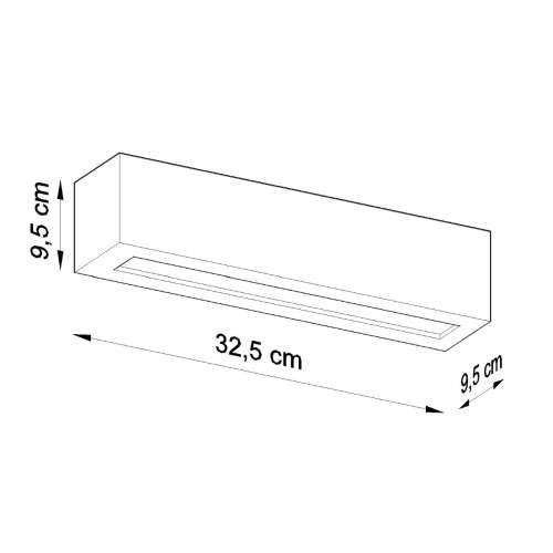Zidna lampa keramika VEGA crna Cijena