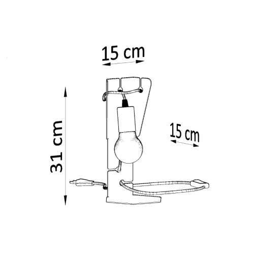 Stolna lampa ARBY bijela Cijena