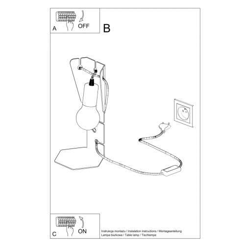 Stolna lampa ARBY bijela Cijena