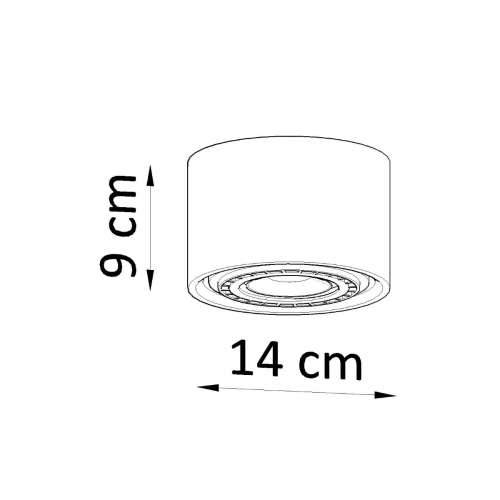 Stropna lampa BASIC 1 beton Cijena