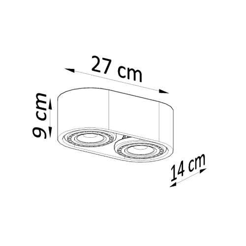 Stropna lampa BASIC 2 beton Cijena