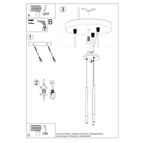 Visilica MOZAICA 3P crna/bakar Cijena