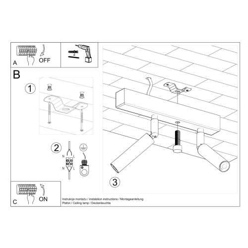 Stropna lampa EYETECH 2 bijela Cijena