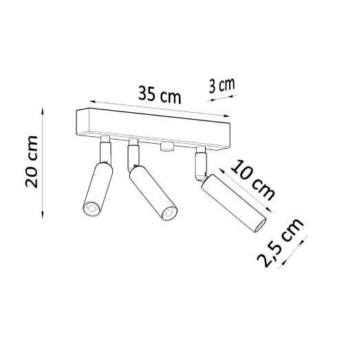 Stropna lampa EYETECH 3 bijela Cijena