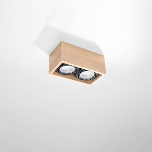 Stropna lampa QUATRO 2 prirodno drvo Cijena
