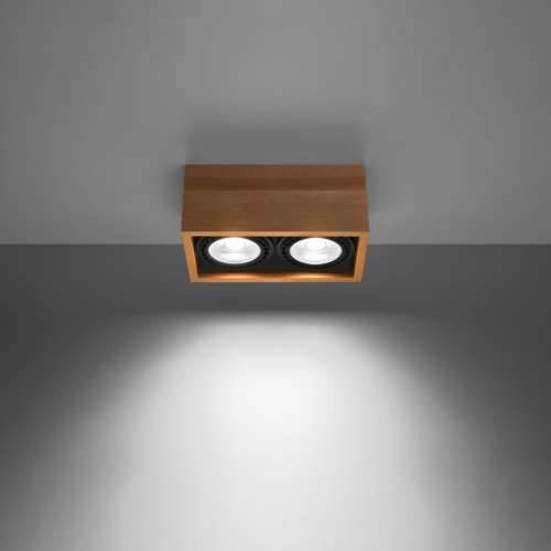 Stropna lampa QUATRO 2 prirodno drvo Cijena