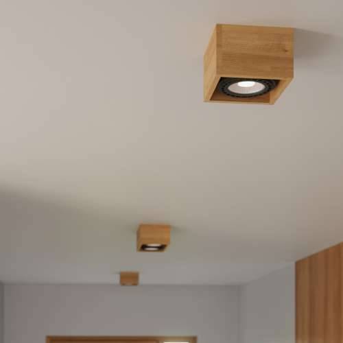 Stropna lampa QUATRO 2 prirodno drvo Cijena
