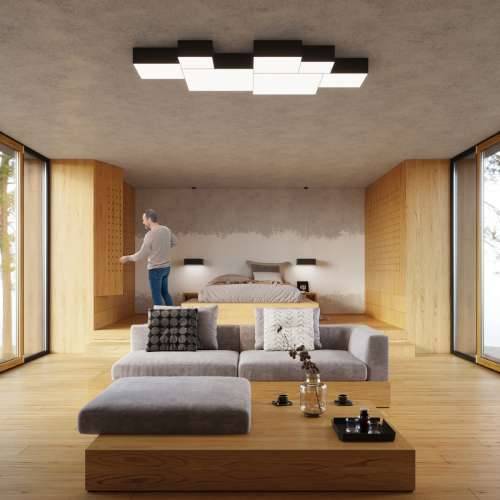 Stropna lampa HORUS 55 crna Cijena