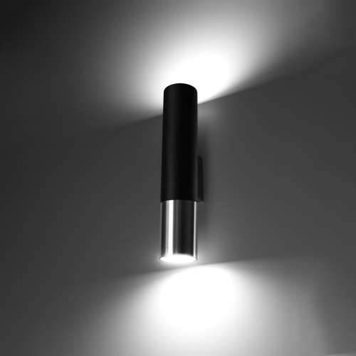 Zidna lampa LOOPEZ crna/krom Cijena