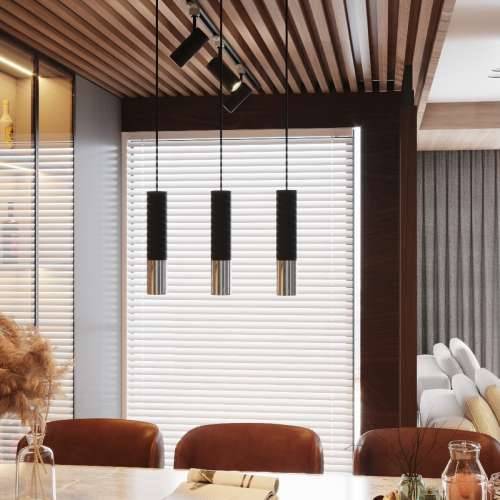 Stropna lampa LOOPEZ crna/krom Cijena