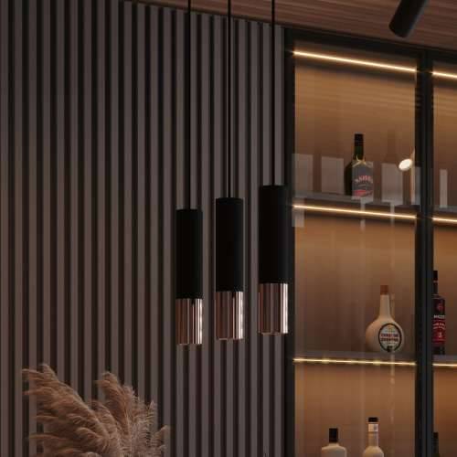 Stropna lampa LOOPEZ crna/bakar Cijena