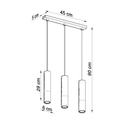 Visilica LOOPEZ 3L crna/bakar Cijena