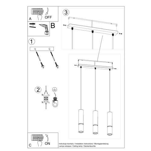 Visilica LOOPEZ 3L crna/bakar Cijena