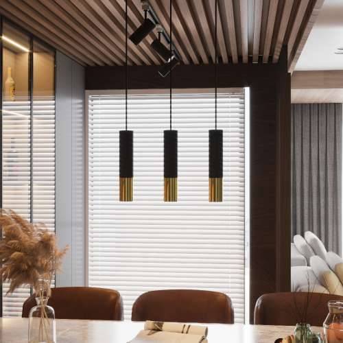 Stropna lampa LOOPEZ crna/zlatna Cijena