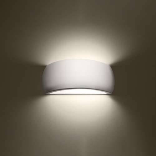 Lakirana zidna lampa PONTIUS bijeli sjaj Cijena