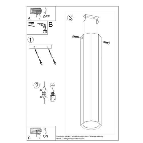 Stropna lampa ZEKE 30 hrast Cijena