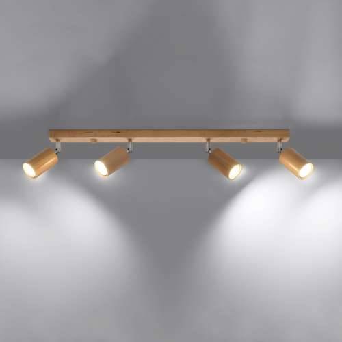 Stropna lampa BERG 4 prirodno drvo Cijena
