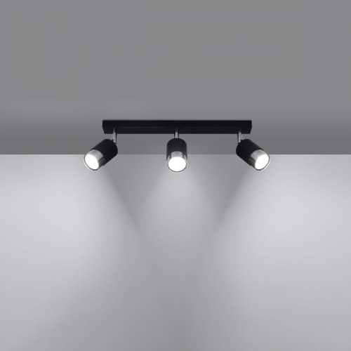 Stropna lampa NERO 3 crna/krom Cijena