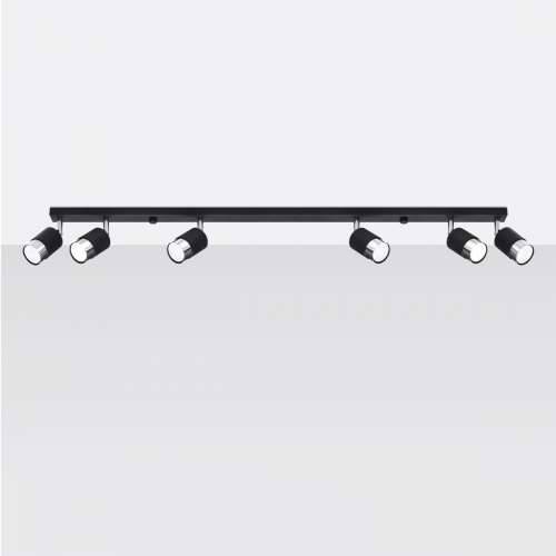 Stropna lampa NERO 6 crna/krom Cijena