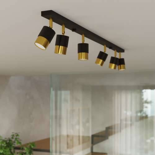 Zidna lampa NERO crno/zlatna Cijena