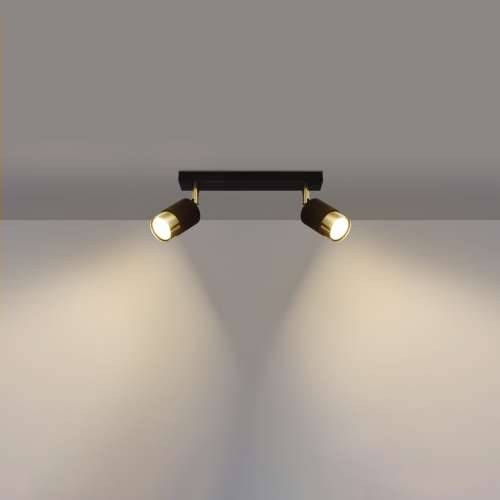 Stropna lampa NERO 2 crna/zlatna Cijena