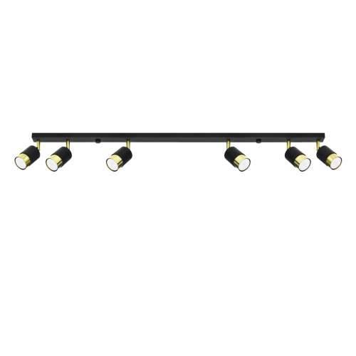 Stropna lampa NERO 6 crna/zlatna Cijena