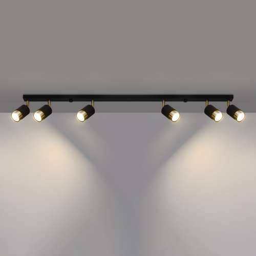 Stropna lampa NERO 6 crna/zlatna Cijena