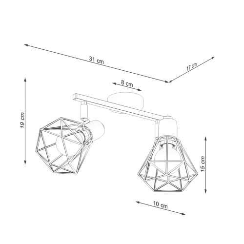 Stropna lampa ARTEMIS 2 bijela Cijena