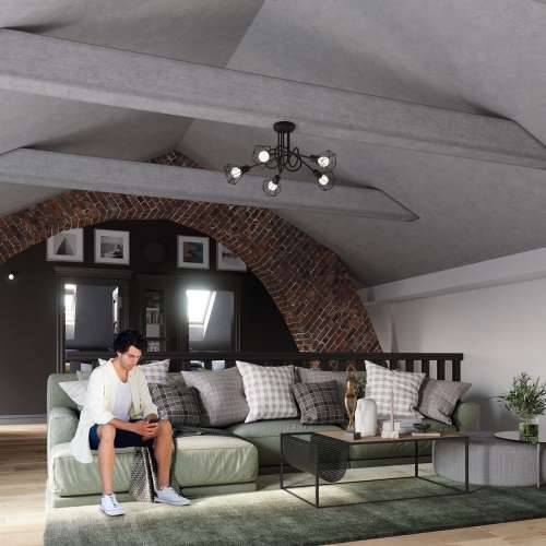 Stropna lampa ARTEMIS 3 crna Cijena