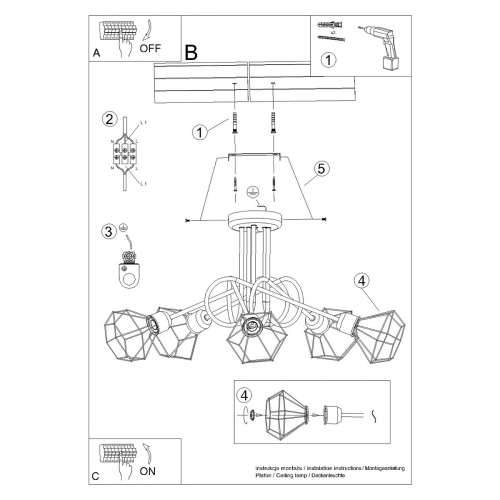 Luster ARTEMIS 5S crni Cijena