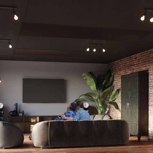 Stropna lampa FORNES 3 crna Cijena