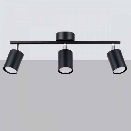 Stropna lampa LEMMI 3 crna Cijena