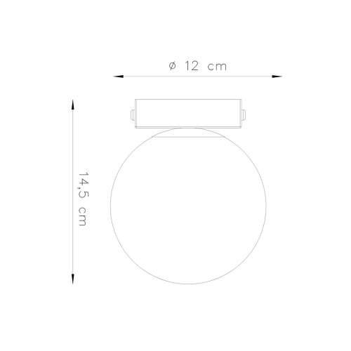 Stropna lampa YOLI 1 crna Cijena