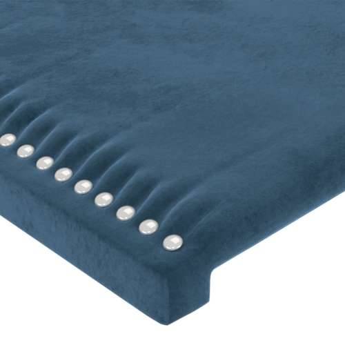 Uzglavlje s ušima tamnoplavo 183x16x118/128 cm baršunasto - Tamno plava 183 x 16 x 118/128 cm 1 Cijena