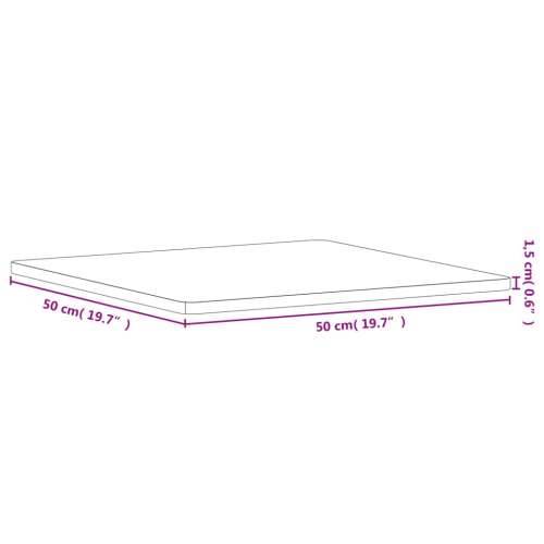Stolna ploča 50x50x1,5 cm četvrtasta od masivne bukovine - Smeđa 50 x 50 x 1.5 cm 1 Cijena