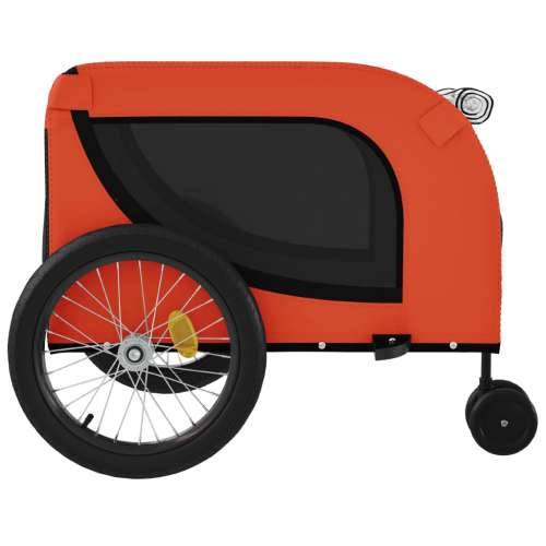 Prikolica za bicikl za ljubimce narančasto-crna tkanina/željezo Cijena