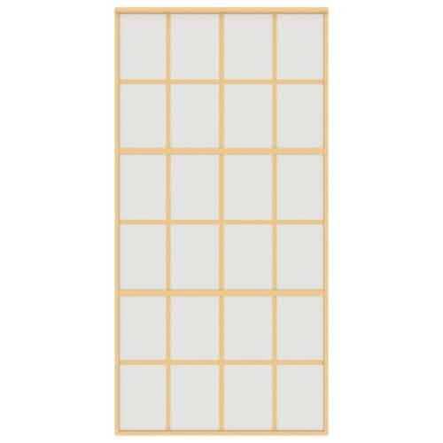 Klizna vrata zlatna 102,5x205 cm matirano staklo ESG i aluminij - Zlatna i mat 102.5 x 205 cm 1 Rešetke 6 x 4 Cijena
