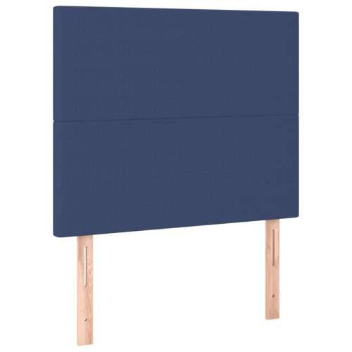Krevet s oprugama i madracem plavi 80x200 cm od tkanine - Plava 80 x 200 cm Gladak dizajn Cijena