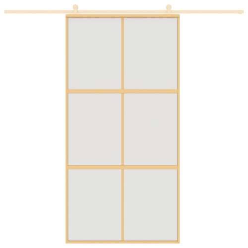 Klizna vrata zlatna 102,5x205 cm matirano staklo ESG i aluminij - Zlatna i mat 102.5 x 205 cm 1 Rešetke 3 x 2 Cijena